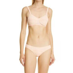 Lisa Marie Fernandez Goldwyn Bikini in Peach Terry Cloth